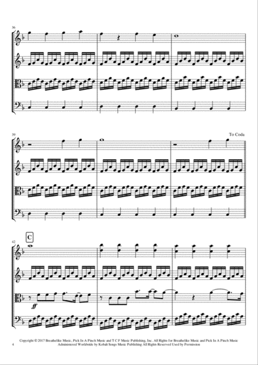From Now On String Quartet scores gallery preview page 4