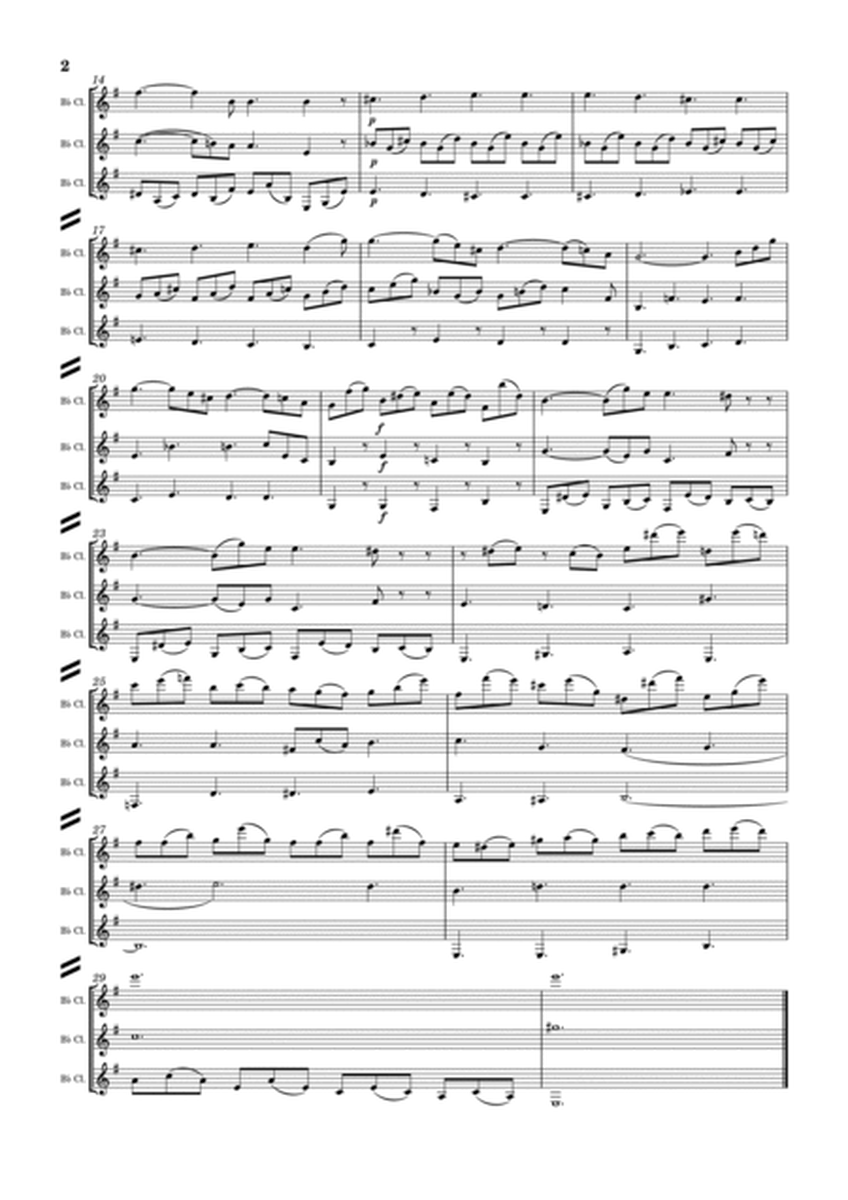 Lacrimosa (from Requiem in D minor, K. 626) for Clarinet Trio image number null