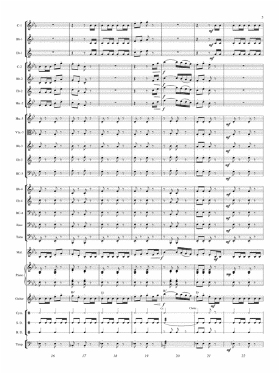 William Tell Overture (Finale) Concert Band scores gallery preview page 4