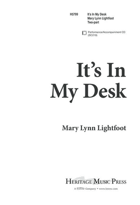 Book cover for It's In My Desk