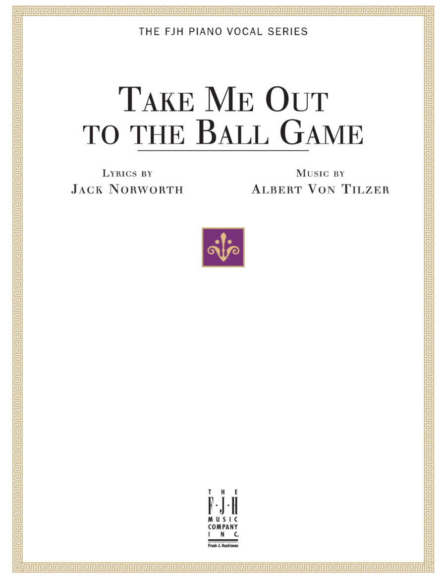 Take Me Out to the Ball Game Piano, Vocal scores gallery preview page 1