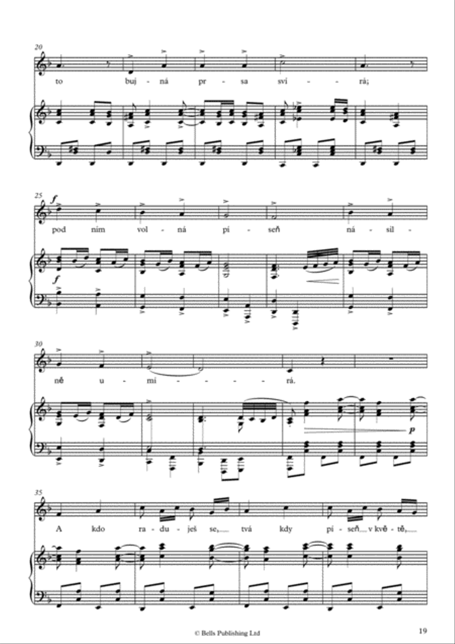 Siroke rukavy, Op. 55 No. 6 (F Major) Voice Solo scores gallery preview page 2