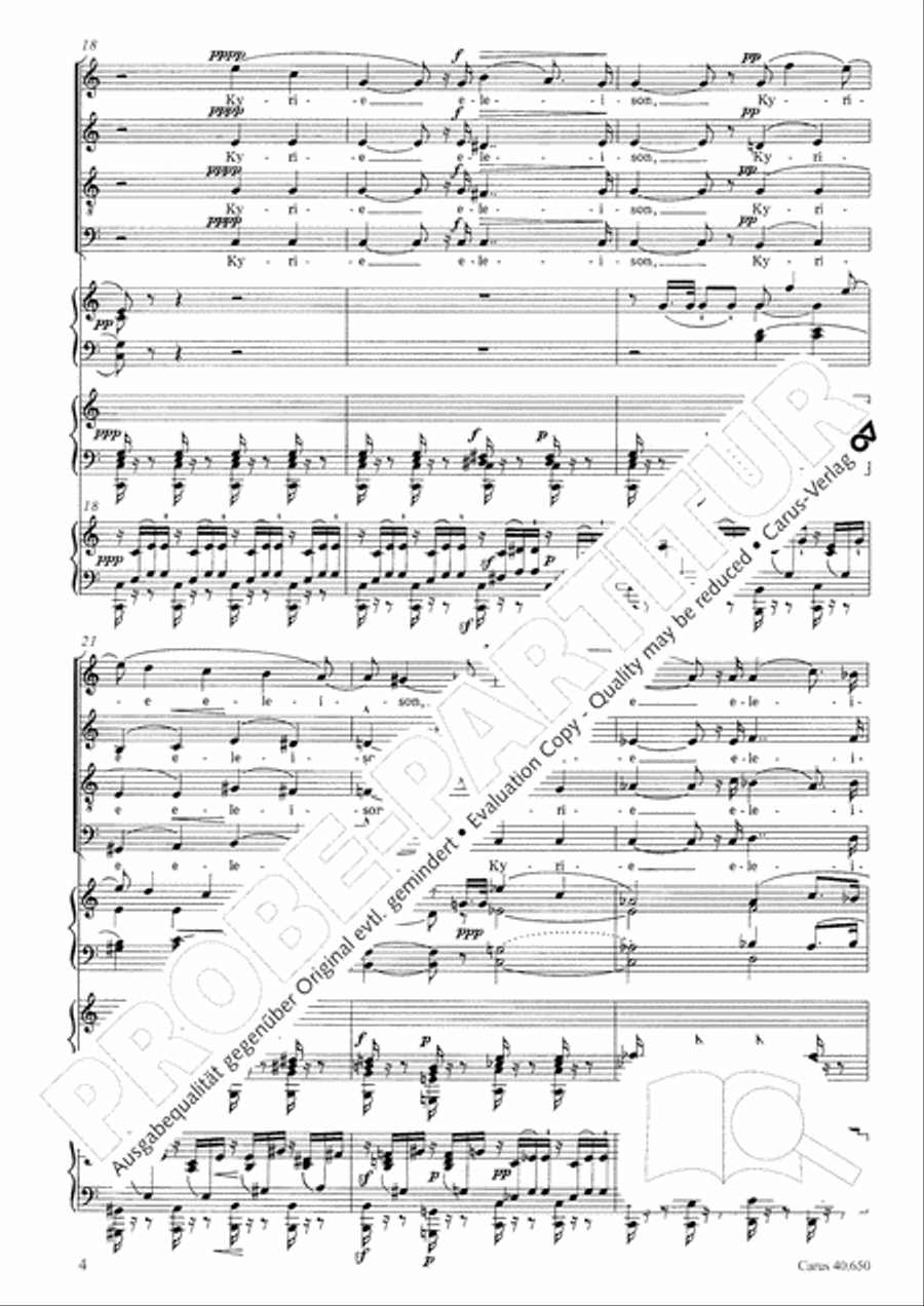 Petite Messe solennelle 4-Part scores gallery preview page 15