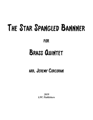 Book cover for The Star Spangled Banner for Brass Quintet