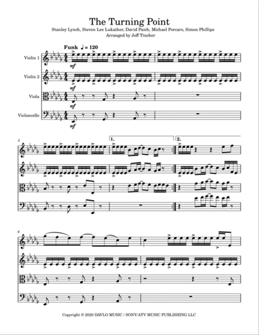 The Turning Point The Turning Point String Quartet scores gallery preview page 2
