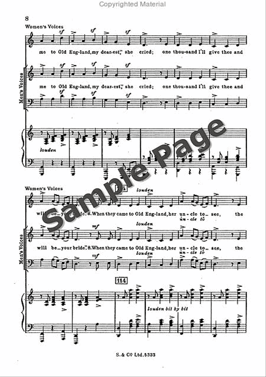 The lost lady found Mixed Choir scores gallery preview page 9