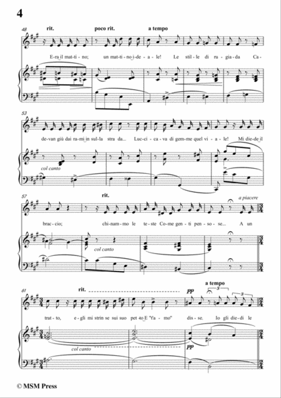 Tosti-Nonna,sorridi in A Major,for Voice and Piano Voice Solo scores gallery preview page 6