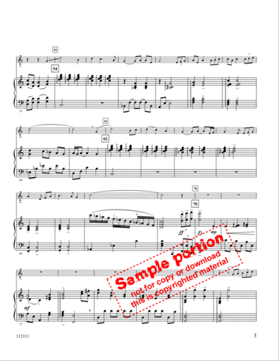 Tender Night Medley Flute scores gallery preview page 4