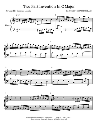Two Part Invention In C Major