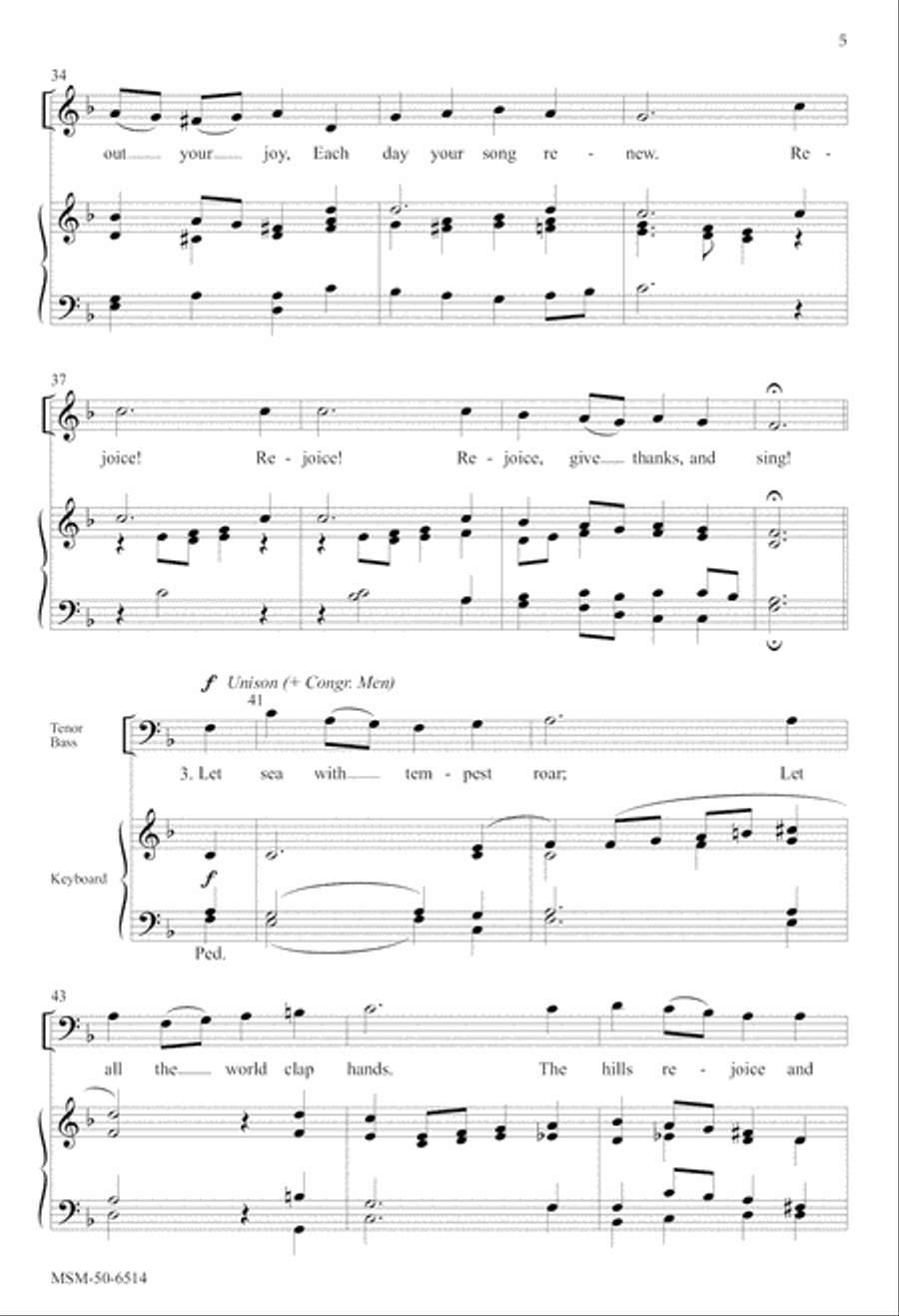 Break Forth in Joyous Song 4-Part scores gallery preview page 6