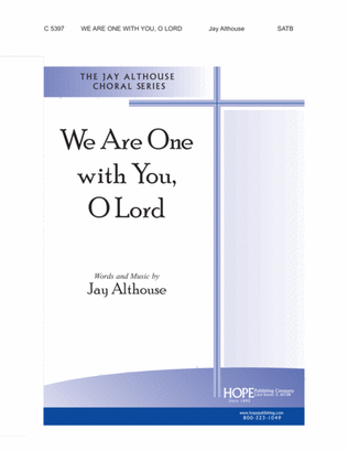 Book cover for We Are One with You, O Lord