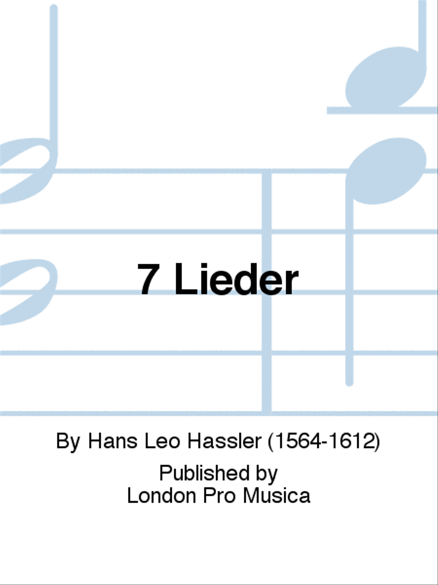 7 Lieder 7 Lieder 4-Part scores gallery preview page 1