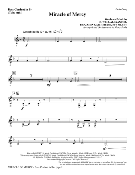 Miracle of Mercy - Bass Clarinet (sub. Tuba)