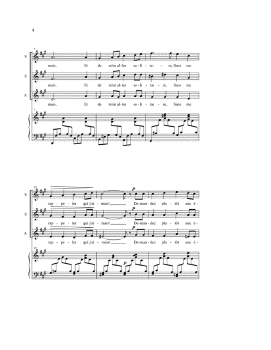 Toujours Toujours SSA scores gallery preview page 3