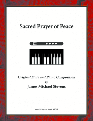 Book cover for Sacred Prayer of Peace - Flute & Piano