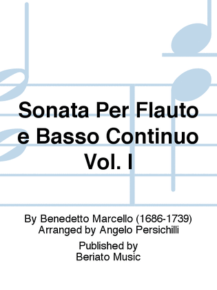 Sonata Per Flauto e Basso Continuo Vol. I
