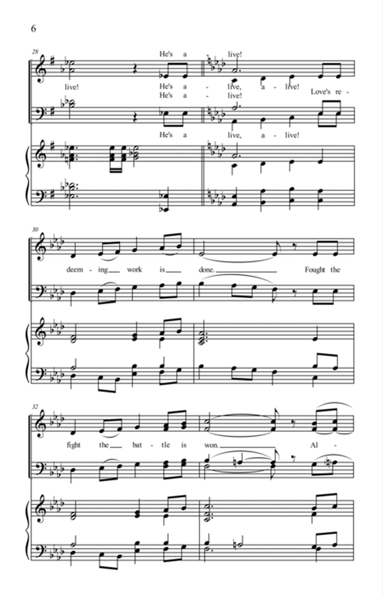 He’s Alive (SATB, Full Orchestra) image number null