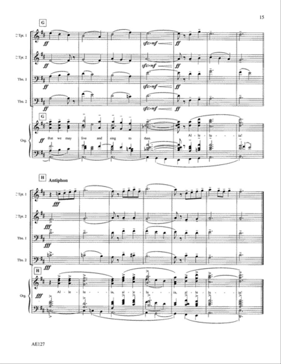 The Strife is O'er Choir scores gallery preview page 4