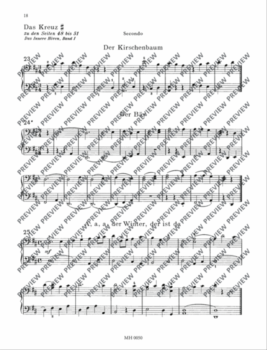 Das innere Hören Piano Solo scores gallery preview page 19
