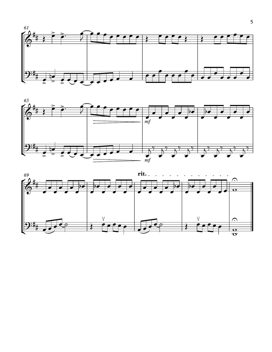 Mamma Mia String Duet scores gallery preview page 5