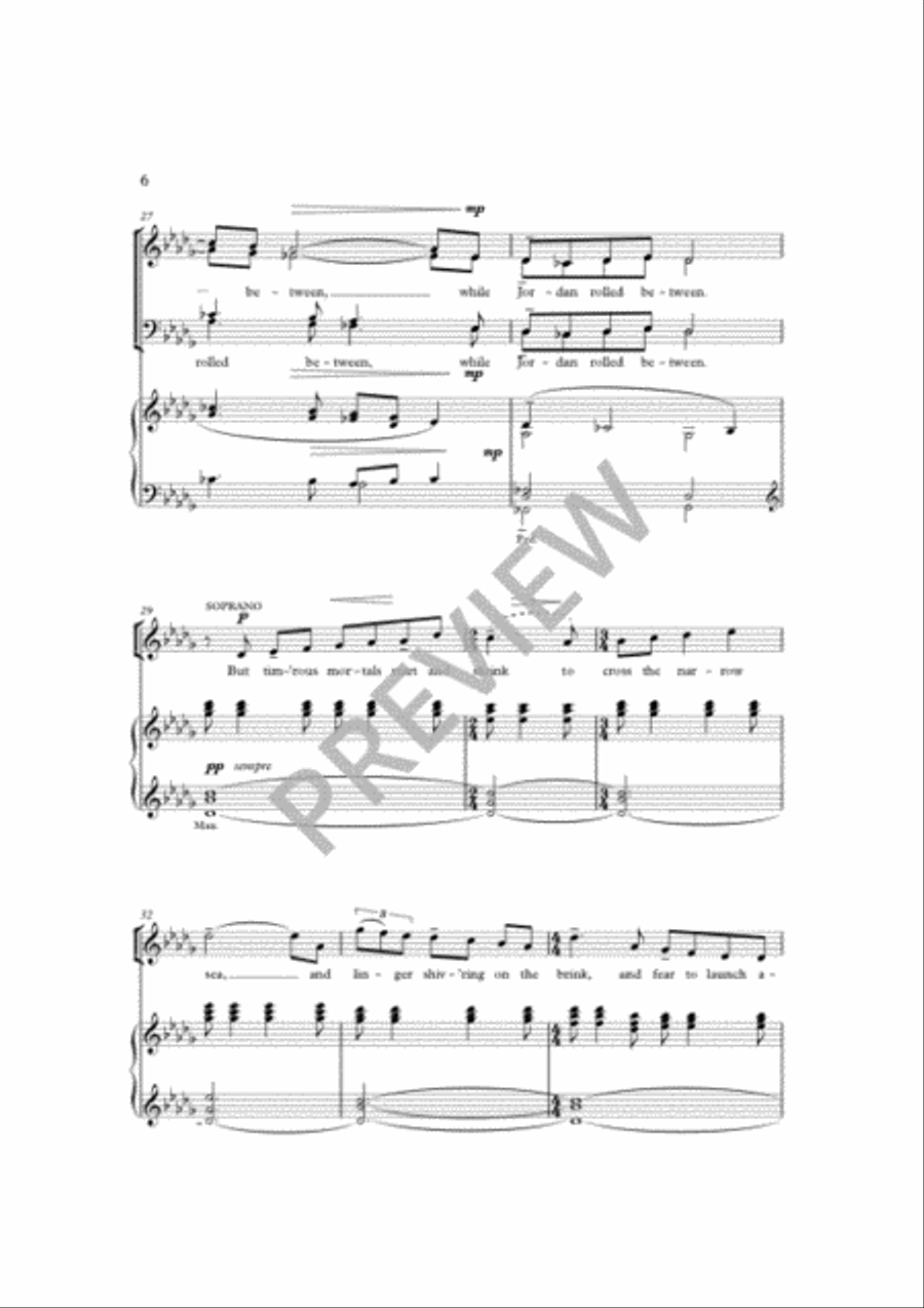 There is a land of pure delight 4-Part scores gallery preview page 6