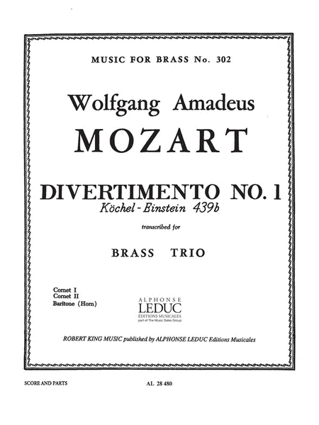 Divertimento No.1 (trio - Brass)