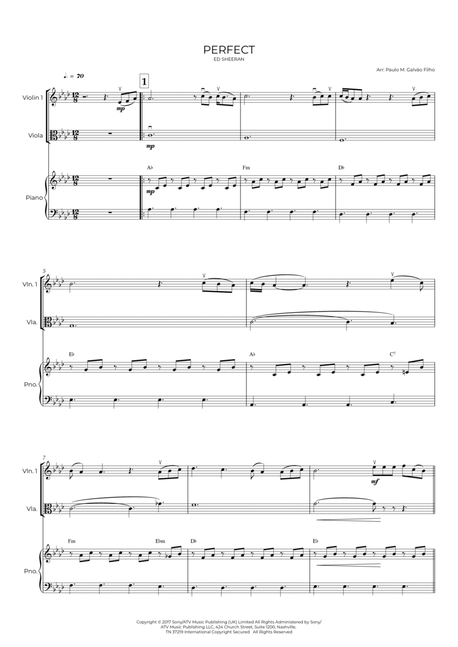 Hallelujah String Duet scores gallery preview page 1