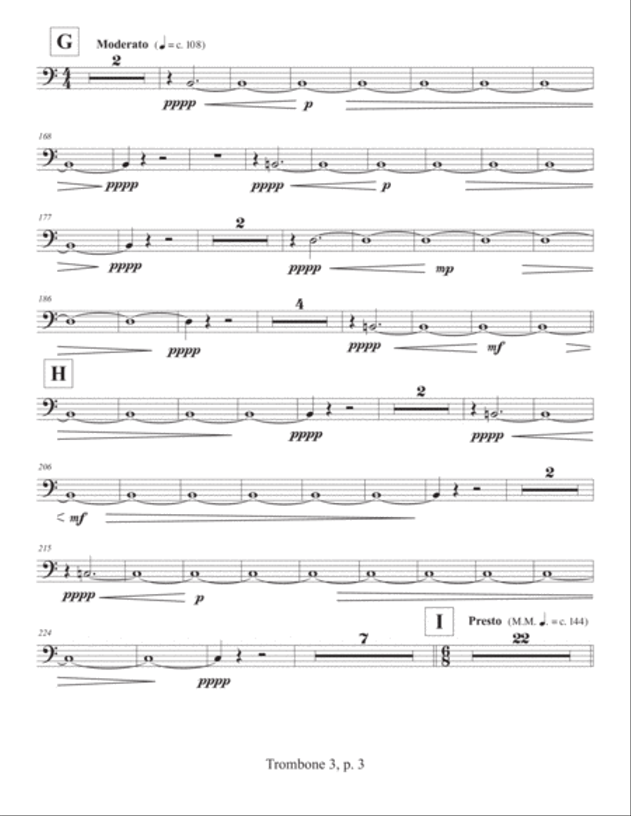Concerto for Concert Band (2011) Trombone 3 Concert Band scores gallery preview page 3