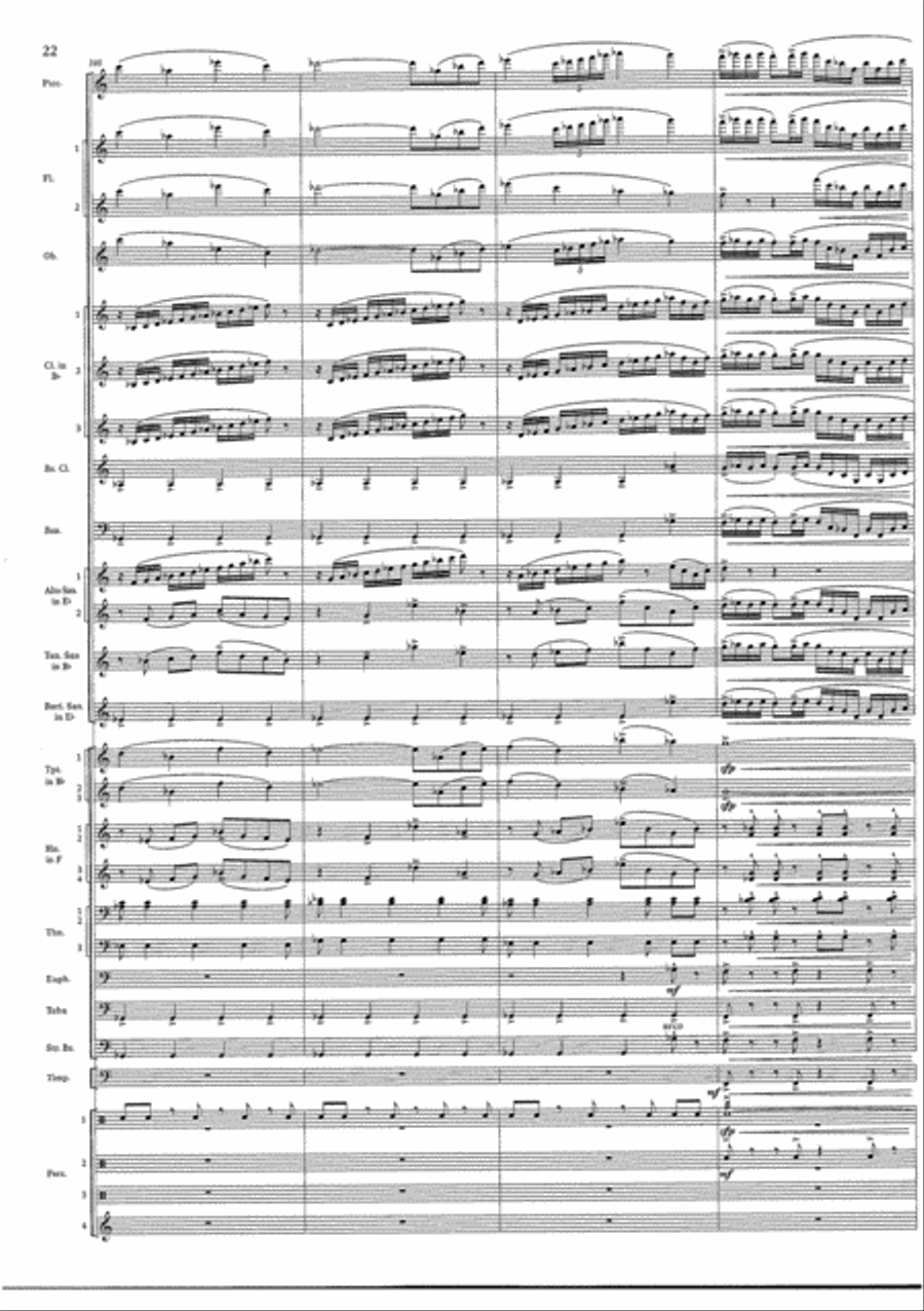 Cry of the Last Unicorn Concert Band scores gallery preview page 22