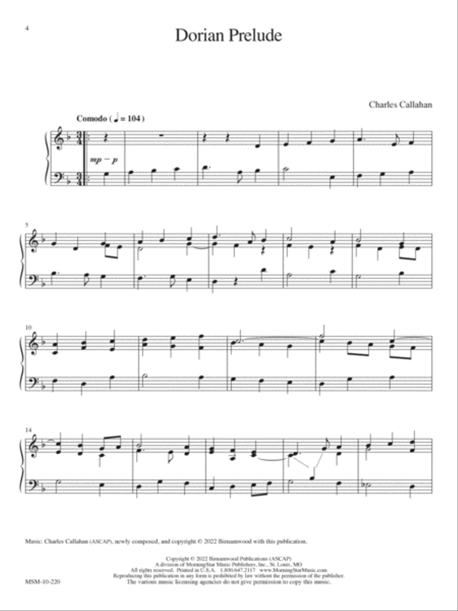 St. Cecilia Organ Book: Chant-Based Compositions for Manuals Only