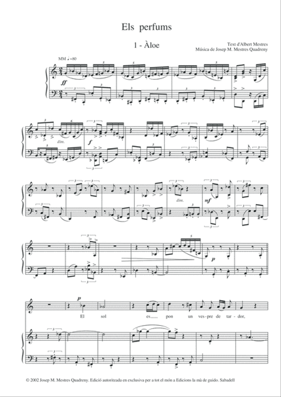 Els perfums Voice scores gallery preview page 5