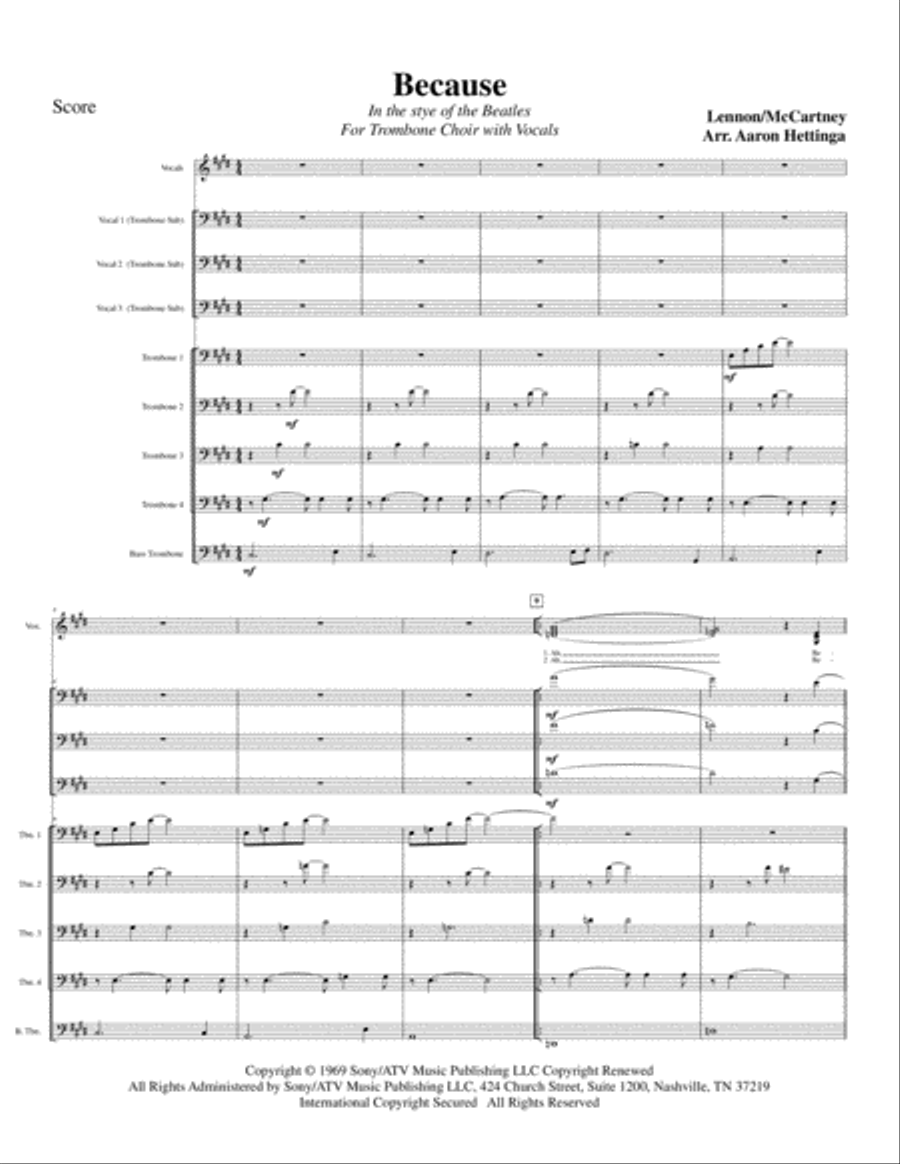 Because Small Ensemble scores gallery preview page 3