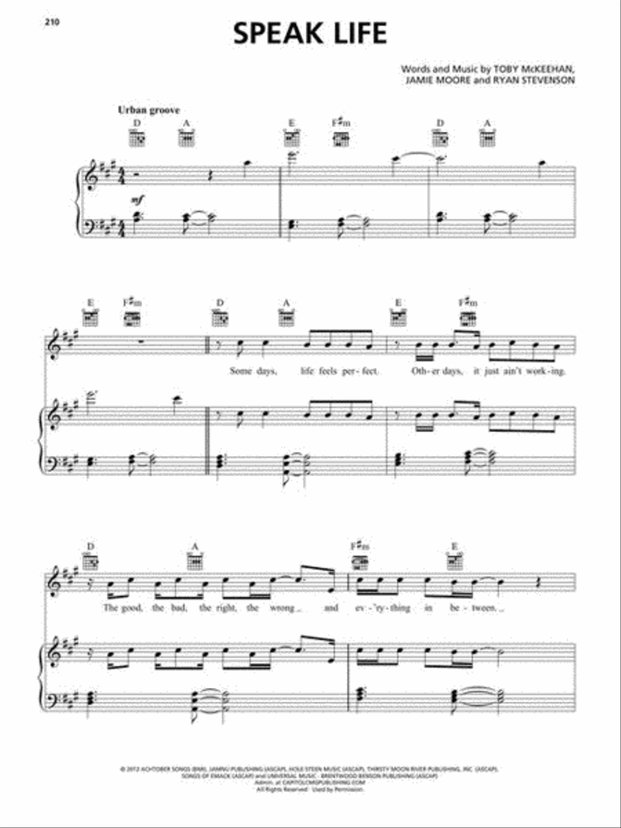 Christian Sheet Music 2010-2019 Piano, Vocal, Guitar scores gallery preview page 7
