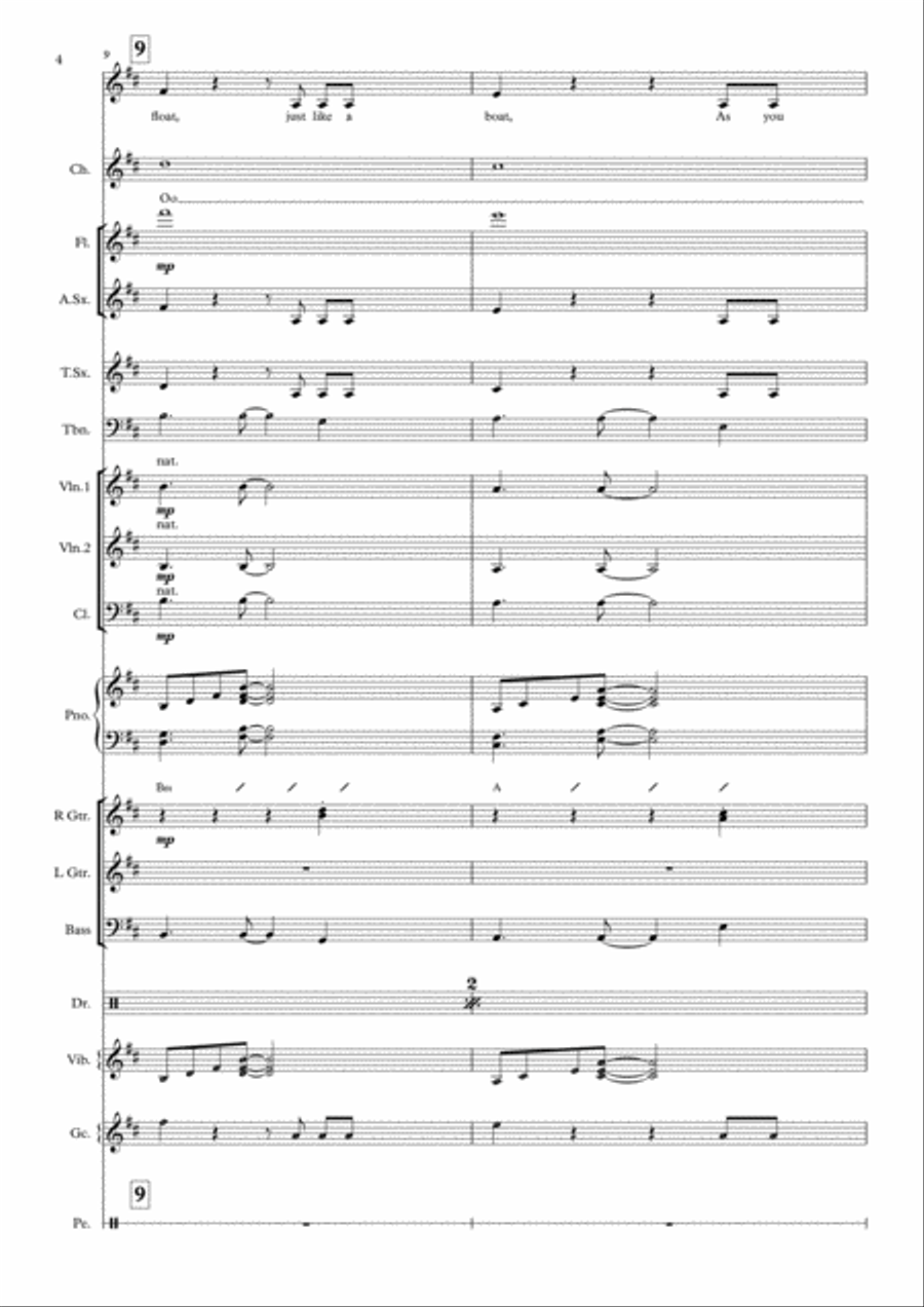 YOU'RE JUST BUBBLES 'Alice in Wonderland' for Show Bands Concert Band scores gallery preview page 6