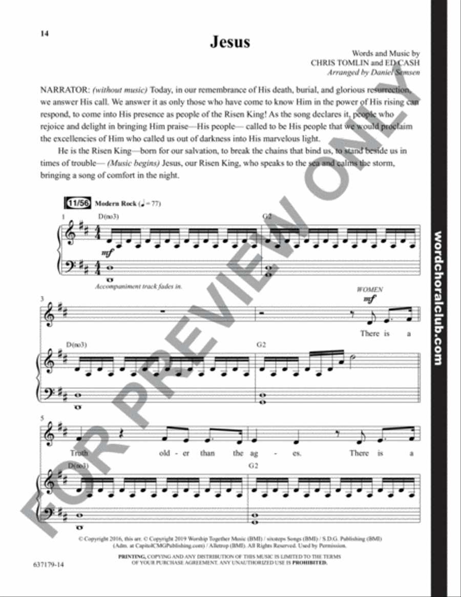 Jesus...Messiah, Redeemer, King - Choral Book Unison Choir scores gallery preview page 15