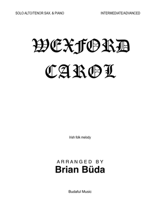 Book cover for Wexford Carol - Alto/Tenor Sax. solo