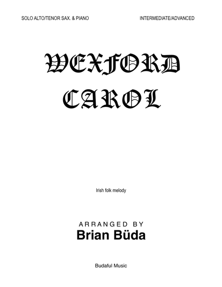 Wexford Carol - Alto/Tenor Sax. solo image number null