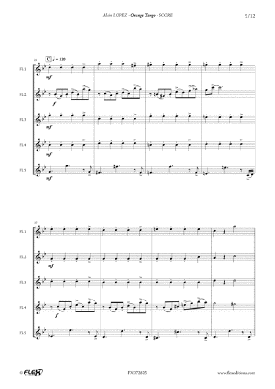 Orange Tango Orange Tango Flute scores gallery preview page 5
