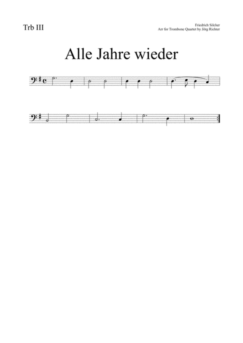 8 German Christmas Songs for Trombone Quartet image number null