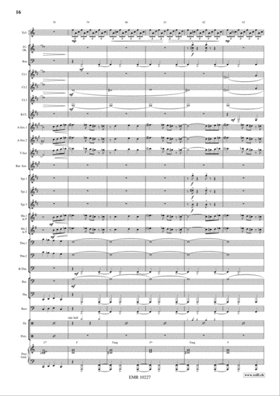 Swingair Bumble Bee Concert Band scores gallery preview page 17