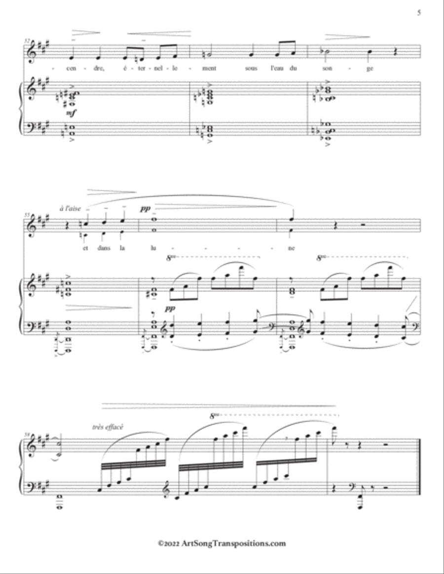 BOULANGER: COMPLETE SONGS (original keys) Voice scores gallery preview page 6