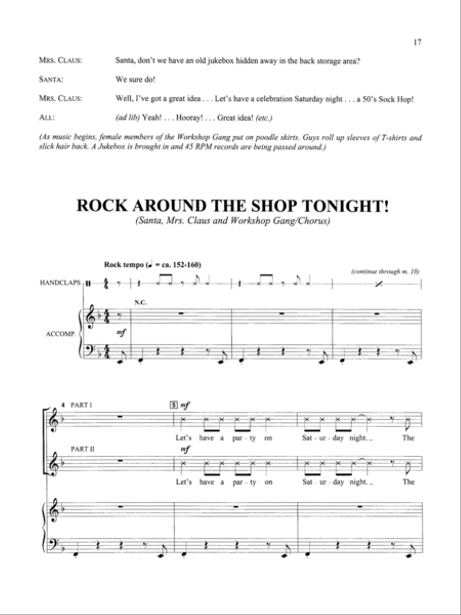 Santa's Stuck in the 50's - Soundtrax CD (CD only) Choir scores gallery preview page 4