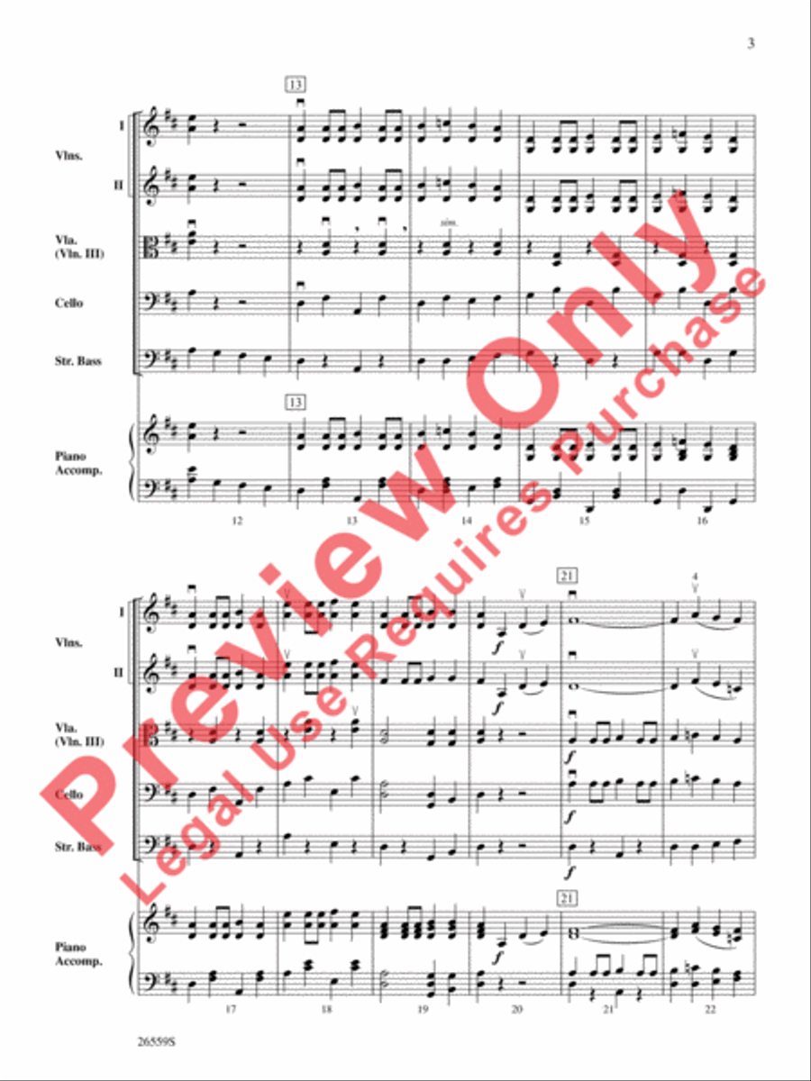 Fiddles at Shady Gulch String Orchestra scores gallery preview page 4