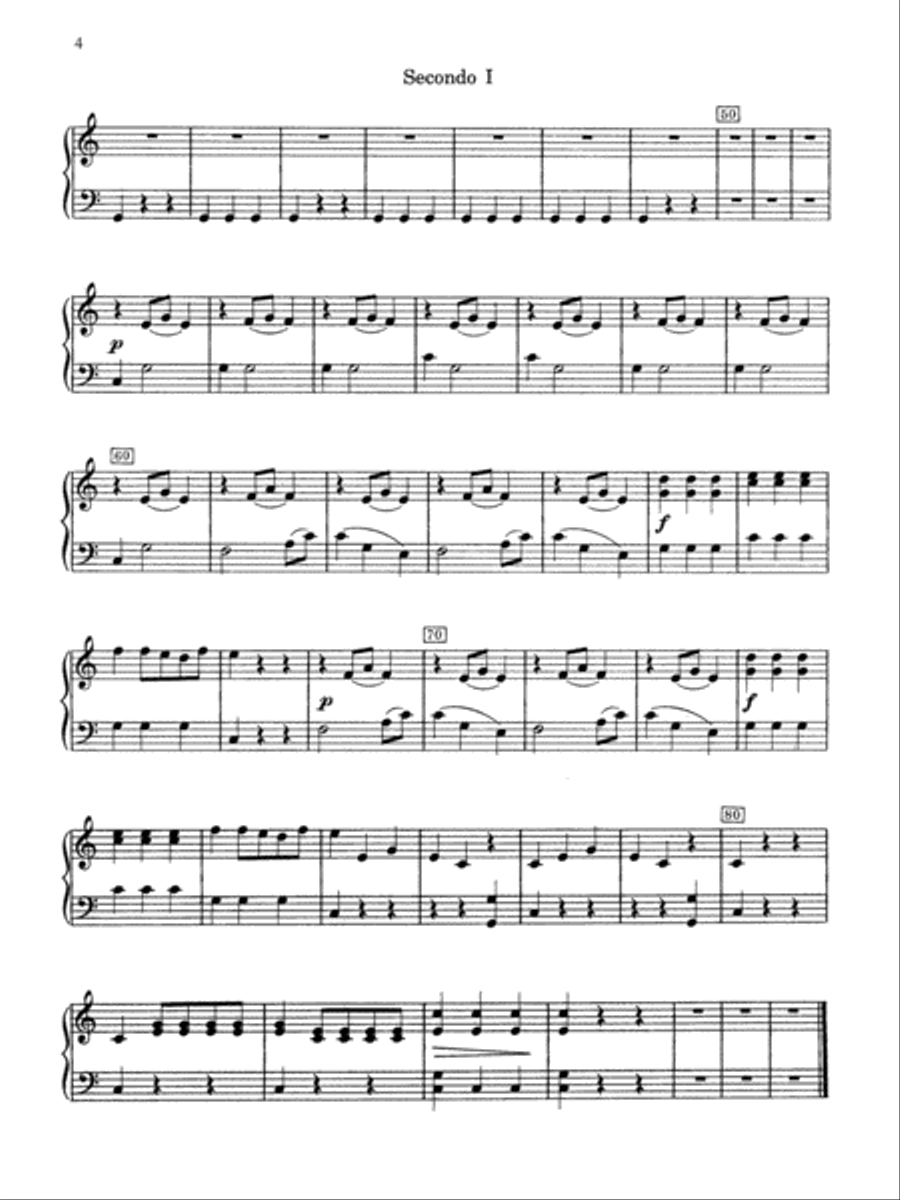 7 Classical Favorites Arranged for Two Pianos, Eight Hands - Piano Quartet Cello scores gallery preview page 4
