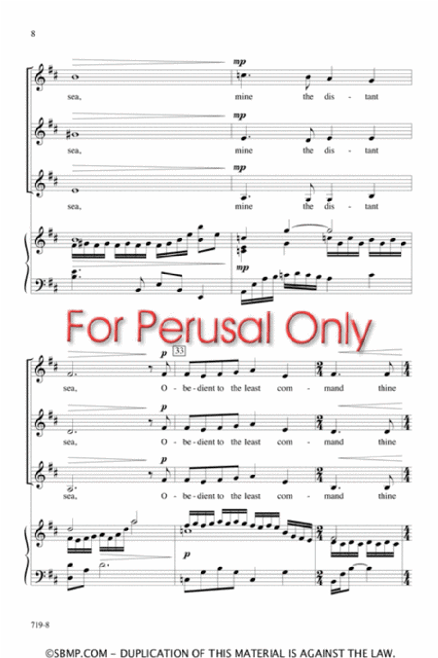 The Moon is Distant from the Sea - SSAA Octavo SSAA scores gallery preview page 7