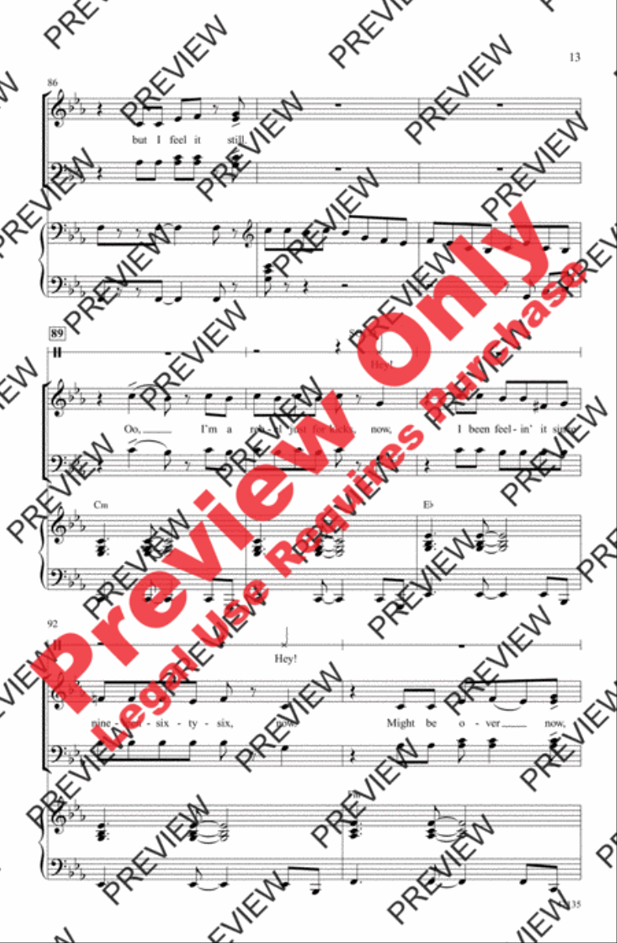Feel It Still Feel It Still 4-Part scores gallery preview page 13
