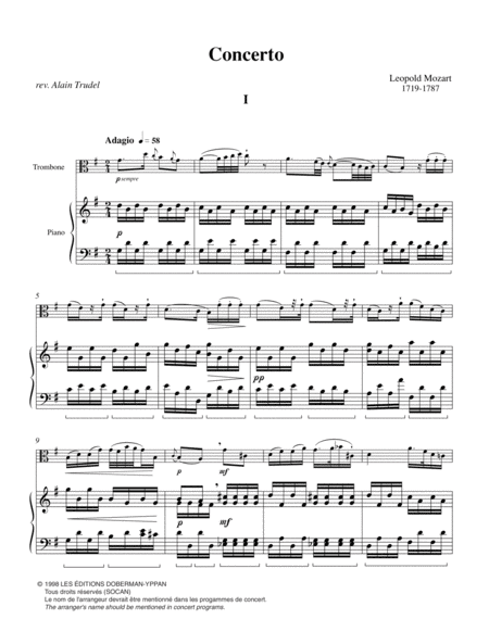 Concerto for trombone (pno red)