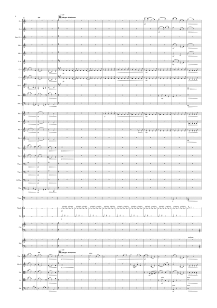 The Glastry Pearl. Tone Poem Elegy For My Mum. Full Orchestra scores gallery preview page 6
