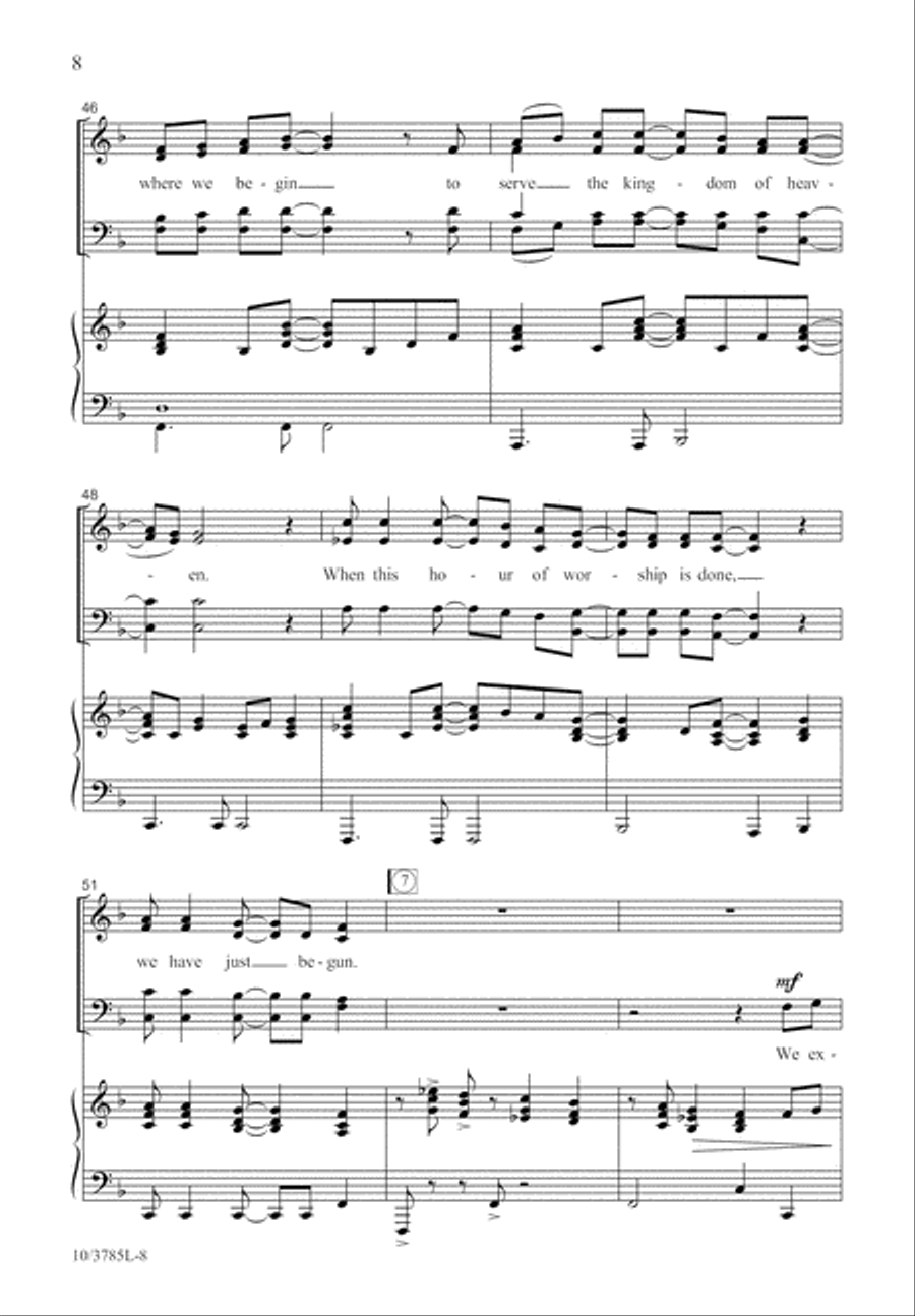 Amen Is Where We Begin 4-Part scores gallery preview page 9