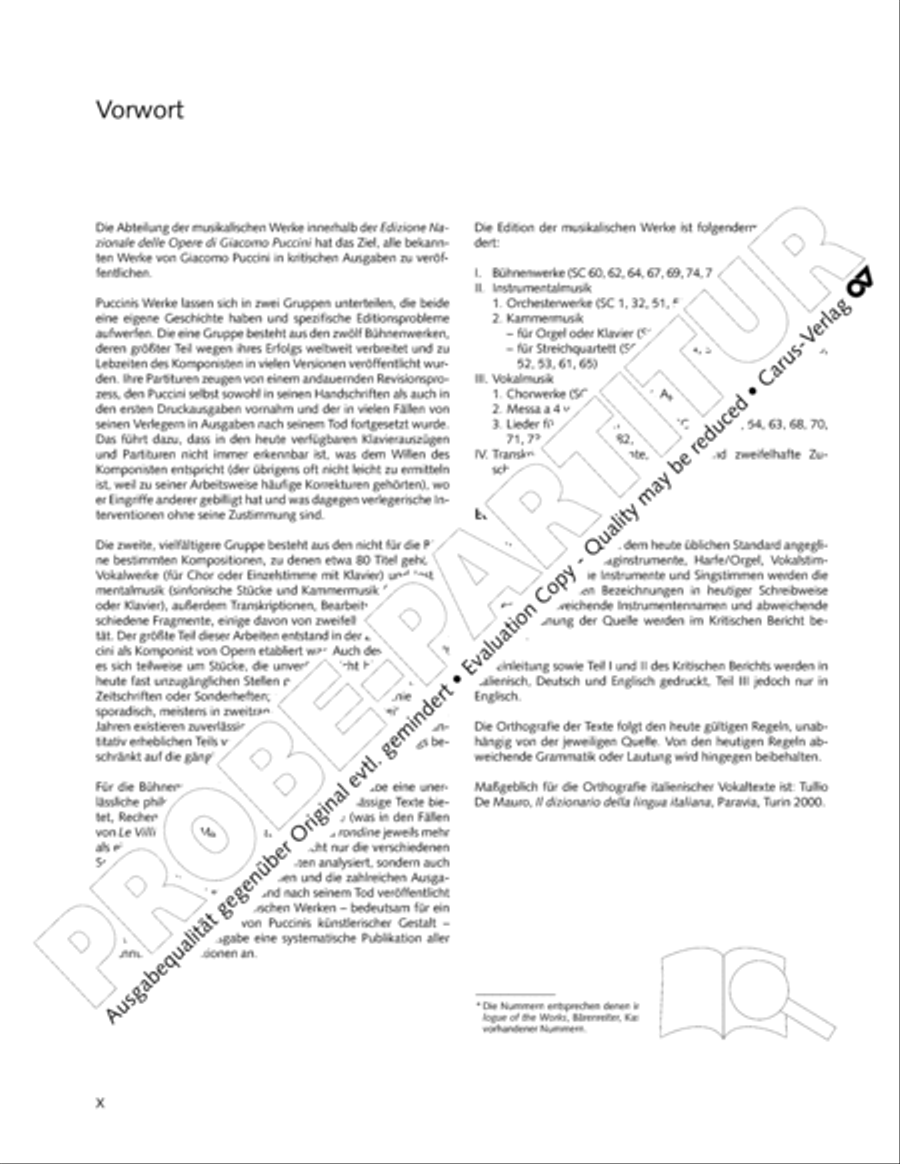 Edizione Nazionale delle Opere di Giacomo Puccini. III. Vocal music; 2. Messa a 4 voci (vol. III/2) 4-Part scores gallery preview page 11